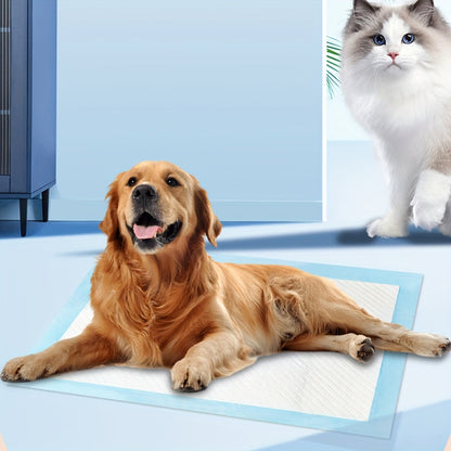 XL Dog Pee Pads 34x28 Inch 100 Count Disposable - Super Absorbent Leak-Proof Odor Control Training Pads for Puppies Large Dogs and Elderly Dogs, Extra Large Potty Pads for Indoor Use, Blue