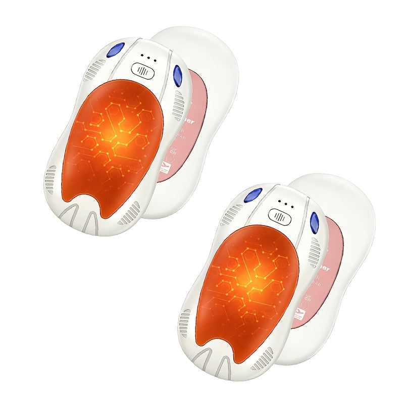 Rechargeable Hand Warmer 2-in-1 Double Sided Heating with Magnetic Suction – 3-Speed Temperature Control, Portable Electric Pocket Warmer for Skiing, Camping, Hiking & Winter Outdoor Use