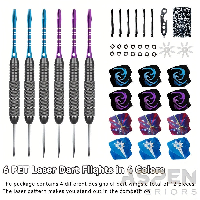 Steel Tip Darts Gift Set with Skull Wings – Deluxe Gift Box, Iron Tip & Aluminum Alloy Shaft, Multiple Sizes – for Indoor Club Entertainment, Sports Competitions & Casual Dart Games