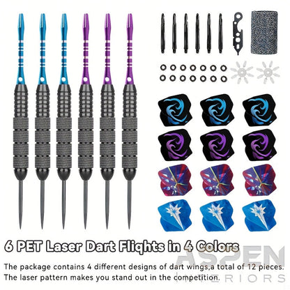 Steel Tip Darts Gift Set with Skull Wings – Deluxe Gift Box, Iron Tip & Aluminum Alloy Shaft, Multiple Sizes – for Indoor Club Entertainment, Sports Competitions & Casual Dart Games