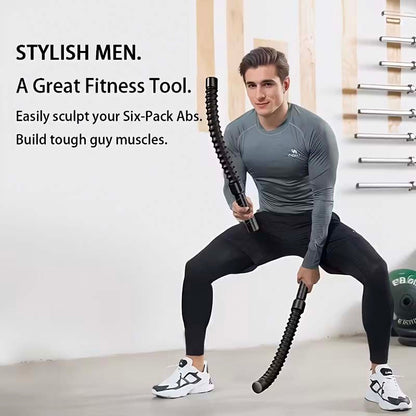 Ropeless Battle Ropes 2-Pack – Cordless Portable Weighted Workout Ropes for Home Gym HIIT Cardio Full Body Training Arms Shoulders Core Legs Exercise Equipment for Adults Beginners