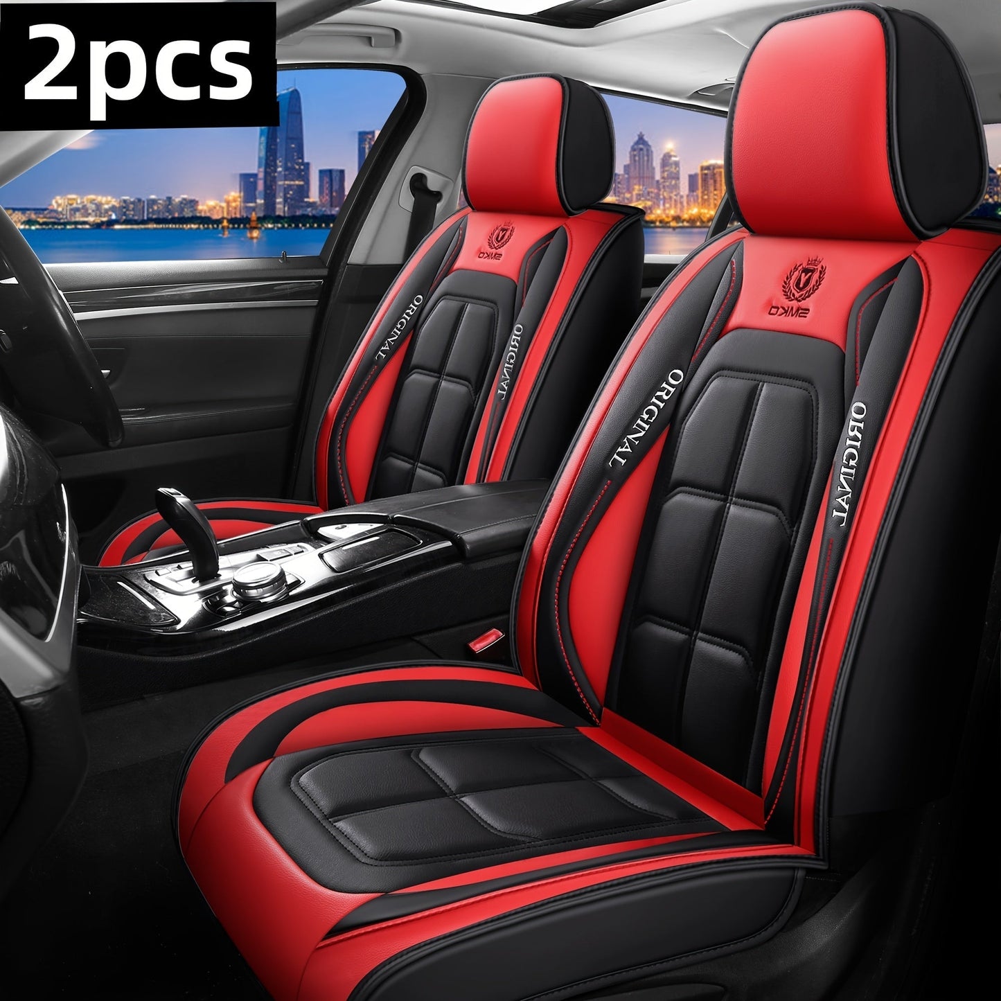 Faux Leather Car Seat Covers Universal Fit – Waterproof & Dirt-Resistant Protective Seat Cover for Cars, SUVs, Vans & Trucks, 1pc / 2pcs / 5pcs Set, Multiple Colors