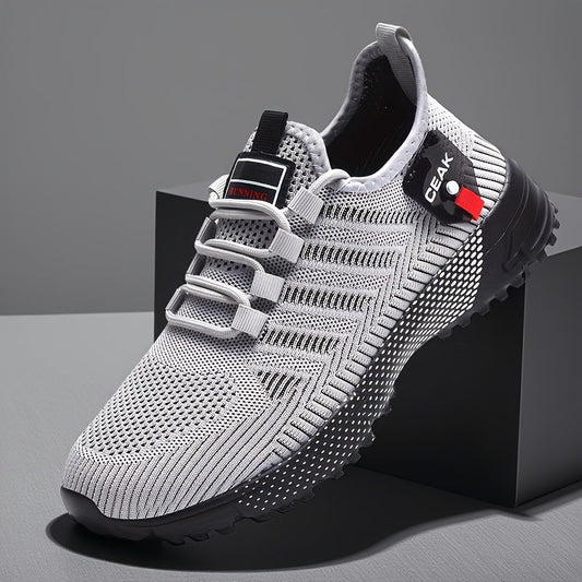 Men's Breathable Mesh Sneakers – Lightweight Non-Slip Low-Cut Athletic Shoes for Running, Jogging, Gym, Outdoor Sports & Daily Casual Wear, Sizes US 6.5–13.5