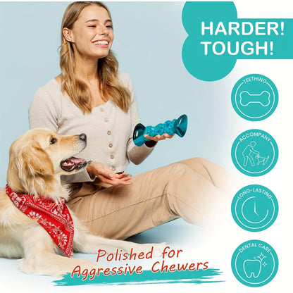 Durable Nylon Dog Chew Toy Anxiety Relief Boredom Buster Indestructible Pet Toy for Small Medium Large Dogs Aggressive Chewers Standard and Large Size Keeps Dogs Busy Stress Relief