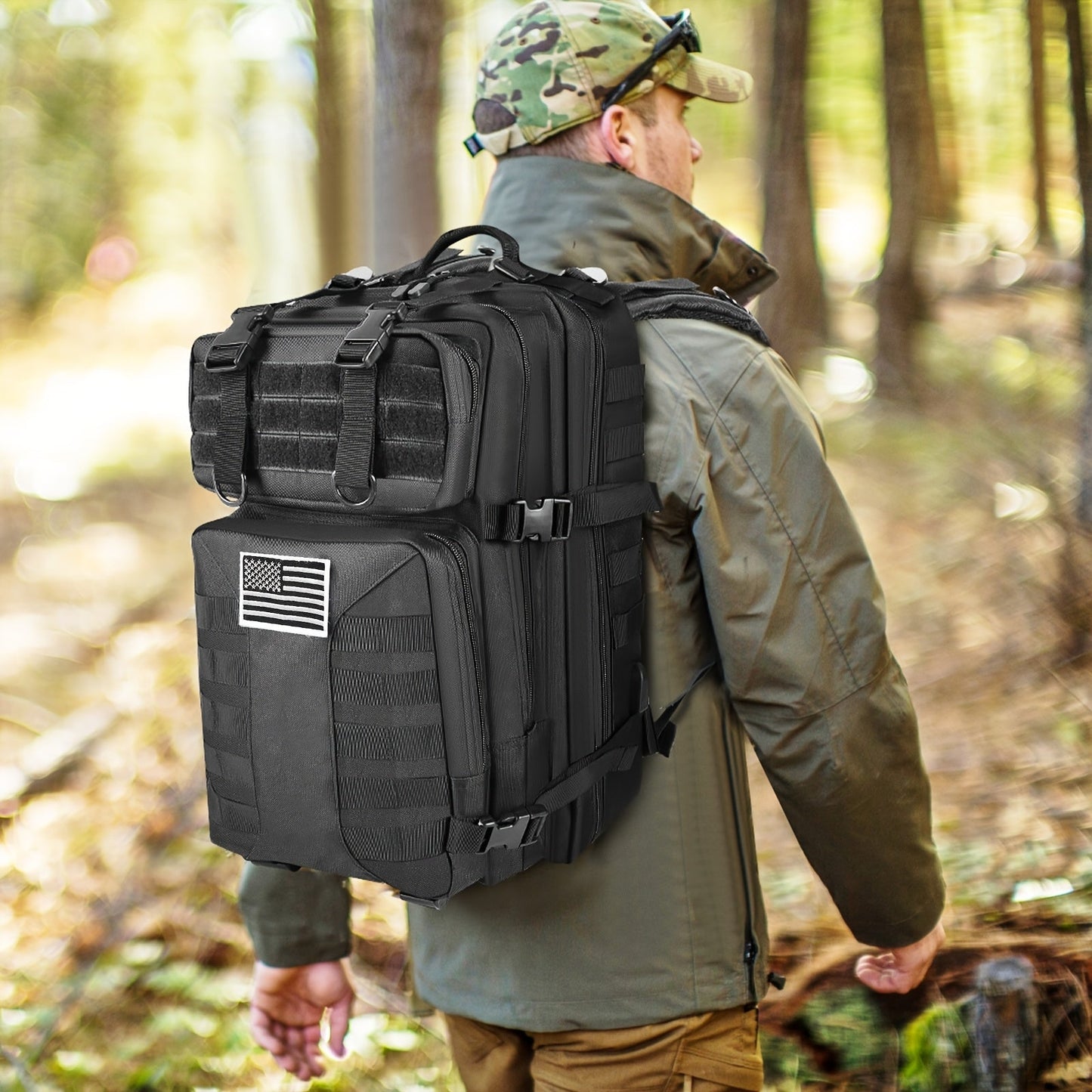 50L High Capacity Tactical Backpack Unisex – MOLLE Military Bag for Camping, Fishing, Hunting, Hiking & Travel – 13 Color Options Including Handbag & Storage Bag Variants