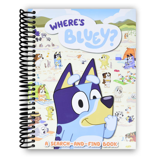Where's Bluey? A Search-and-Find Activity Book for Kids - Spiral Bound, Find Bluey & Bingo Hidden Picture Book, 32 Pages Ages 3+, Perfect Birthday & Holiday Gift for Children