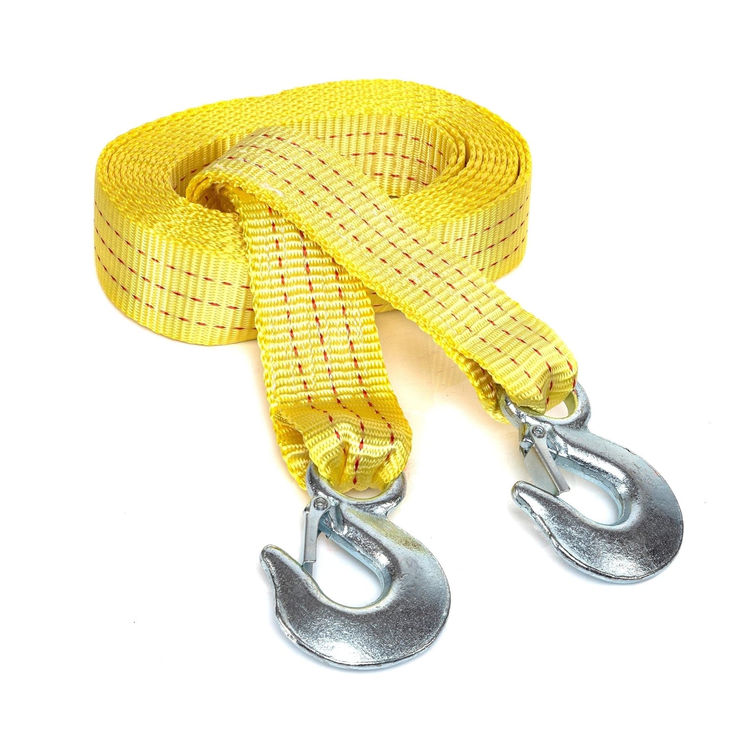 Heavy Duty Recovery Tow Strap 11000 LBS 4M/13FT – Forged Steel Hook Trailer Winch Strap for Off-Road Vehicle Rescue, Emergency Towing for SUV Truck Pickup 4x4, Essential Off-Road Recovery Kit
