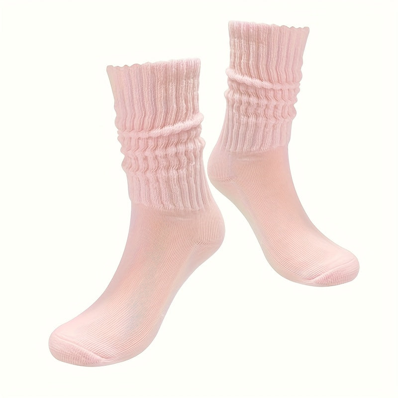 36 Pairs Women's High-Calf Socks, Breathable Quick-Dry Moisture-Wicking Polyester Socks with Soft Cushioned Sole, Pastel & Vibrant Colors for Casual Office Parties – All-Season Cute Sock Gift Set