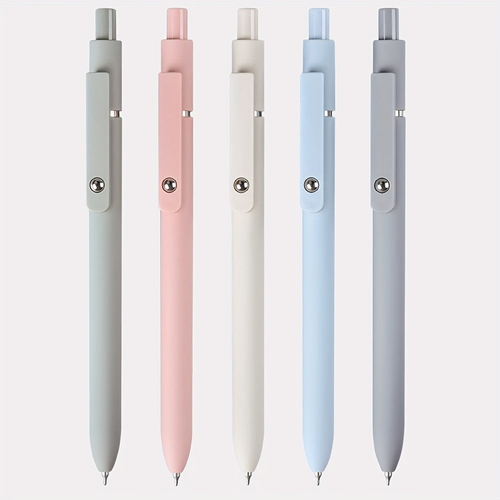 Retractable Gel Pens 0.5mm Fine Point Black Ink – Aurora Gradient & Macaron Colors, Quick Dry Smooth Writing Pens for Office, School, Journaling & Gifts, Back to School Stationery