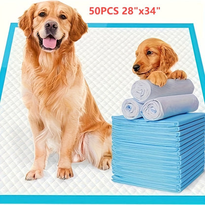 XL Dog Pee Pads 28x34 Inch Extra Large Premium Disposable Dog Training Pads Super Absorbent Leak-Proof Multi-Layer Design for Puppies Dogs and Incontinence Use