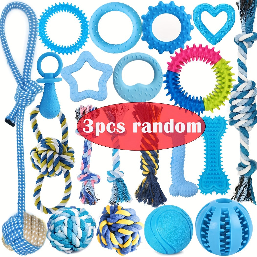Puppy Teething Toy Variety Pack – Assorted Chew Toys, Rope Toys, Squeaky Toys & Treat Balls for Small & Medium Dogs, Perfect Christmas, Halloween & Birthday Gift for Puppies
