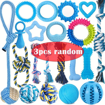 Puppy Teething Toy Variety Pack – Assorted Chew Toys, Rope Toys, Squeaky Toys & Treat Balls for Small & Medium Dogs, Perfect Christmas, Halloween & Birthday Gift for Puppies