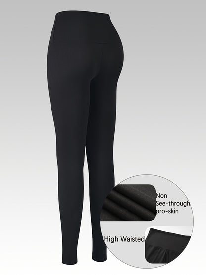 Women's High Waisted Tummy Control Leggings 5 Pack – Super Soft 4-Way Stretch Non-Sheer Yoga Workout Running Pants, Full-Length Gym Leggings S-XXL, All-Season Comfort for Gym, Yoga & Casual Wear