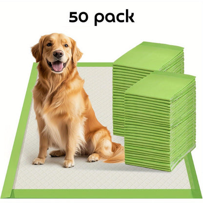 Jumbo Dog Pee Pads for Large Breeds 50 or 100 Pack – 6-Layer Super Absorbent Heavy-Duty Leakproof Puppy Training Pads, Quick-Dry Odor Control, Housebreaking Pads for Senior Dogs & Potty Training