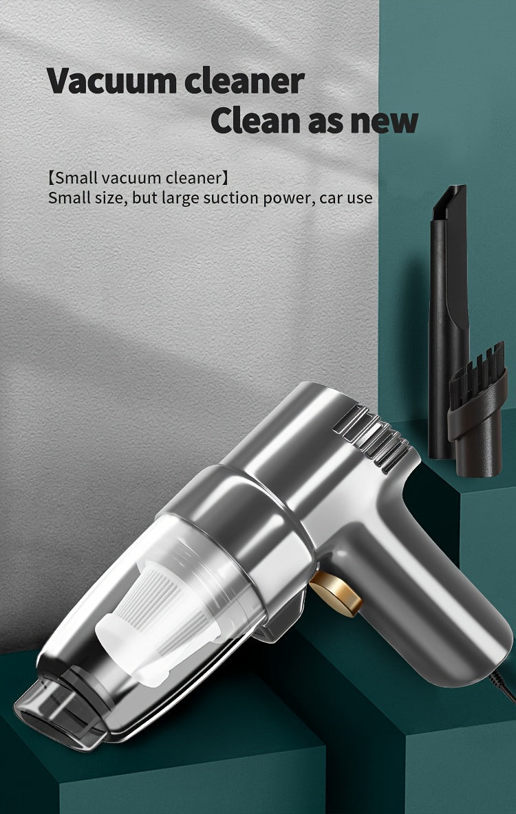 Corded Car Vacuum Cleaner 3KPa Suction Handheld Lightweight – 3M Cord, Single-Point Exhaust, One-Click Dust Cup Empty for Cars, Trucks & Home Cleaning – No Battery Needed