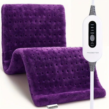 Heating Pad for Back Neck Shoulders & Cramps – Ultra Soft Flannel with 6 Heat Settings, Dry & Moist Heat, Auto Shut-Off, Machine Washable, 3 Sizes (12x15 / 12x24 / 17x33 in), Perfect Gift for Mom