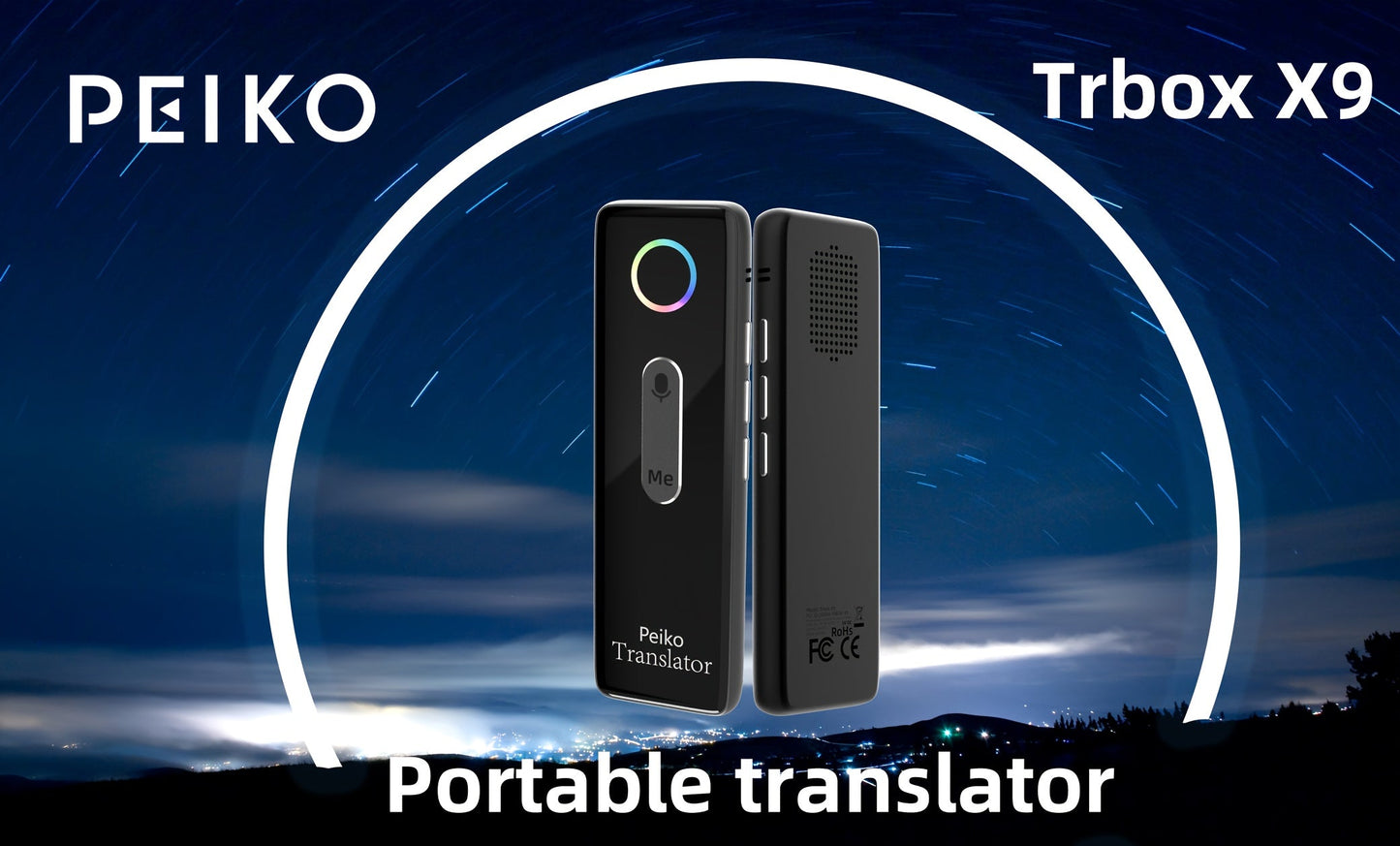 Portable Language Translator Device – Two-Way Instant Voice Translation, 136 Languages, WiFi & Offline Support, High Accuracy AI Translator for Travel, Business, Learning & International Communication