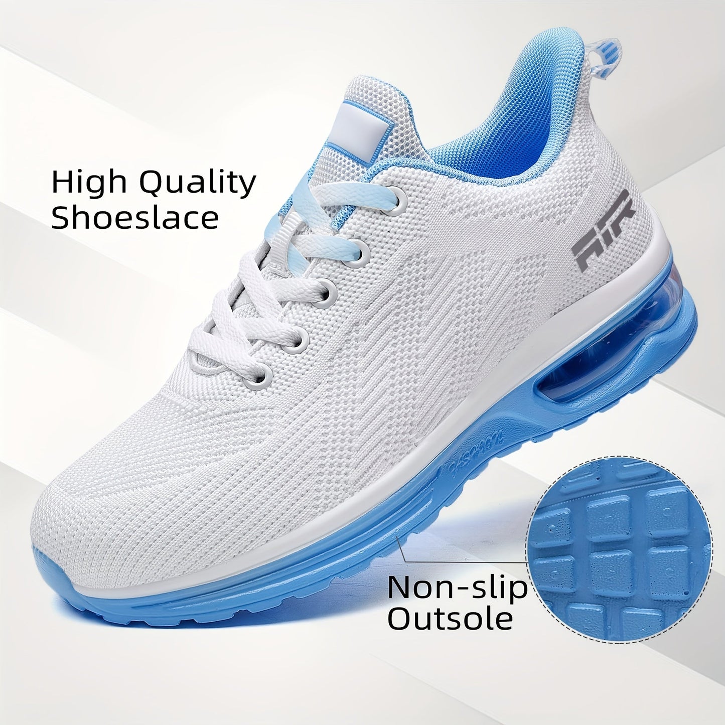 Women's Lightweight Running Sneakers with Air Cushion Sole – Breathable Walking Shoes for Women, Non-Slip Tennis Shoes, Fitness & Gym Sports Shoes, Comfortable Everyday Athletic Sneakers for Ladies