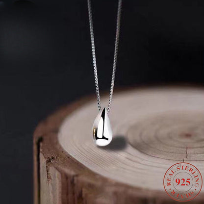 925 Sterling Silver Teardrop Necklace for Women – Elegant Dainty Pendant Necklace, Minimalist Fine Jewelry for Daily Wear & Party, Perfect Gift for Christmas, Valentine's Day, Birthday & Anniversary