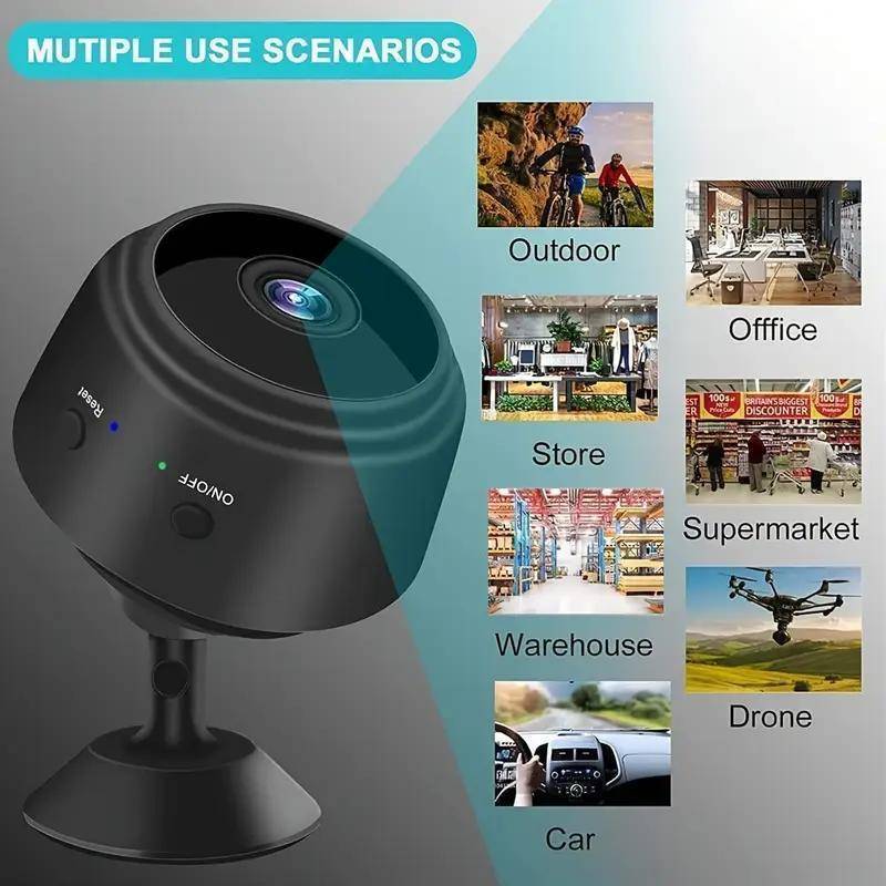 1080P WiFi Security Camera Wireless Indoor Outdoor 2.4G 5G Dual Band Wide Angle Night Vision Remote Monitoring with Battery Multi-Pack 2 4 5 9 12 Cameras Home Security System