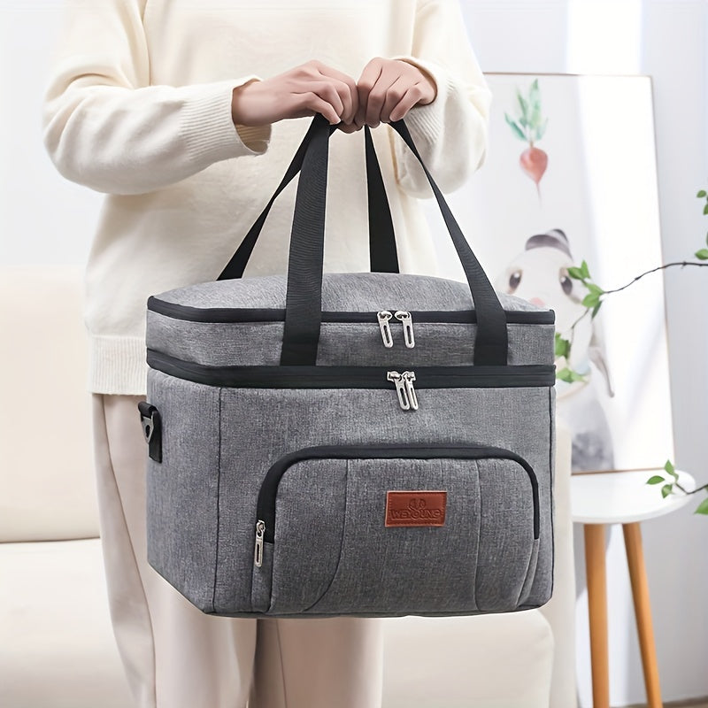 Insulated Lunch Bag Oxford Cloth – Portable Thermal Food Bag for Work, School & Picnic – Multi-Purpose Lunch Box Bag for Snacks, Takeaway & Meal Prep – Leakproof & Reusable, 4 Colors