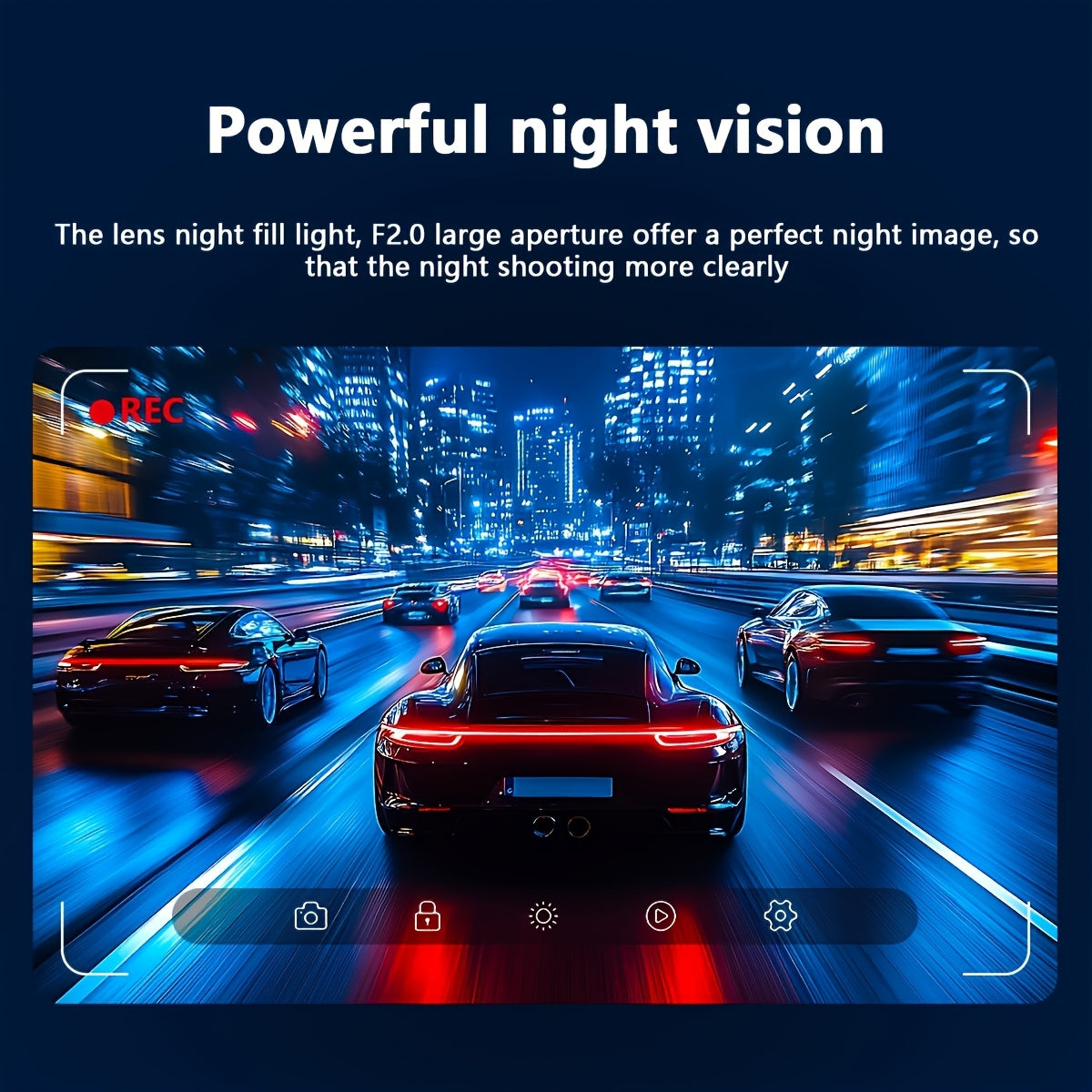 Dash Cam 2 & 3 Camera 1080P Front 720P Rear | Infrared Night Vision, 170° Wide Angle, WiFi, Loop Recording, G-Sensor, 32GB, 24H Parking Mode – Front and Rear Car Camera for All Vehicles