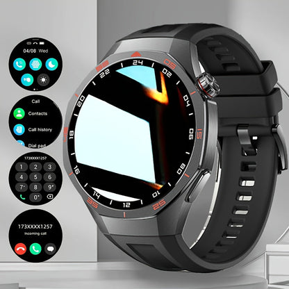 Round Smartwatch 2.01 Inch Extra Large Screen Wireless Calling 100+ Sports Modes Sleep Monitor Games Weather Calculator Pedometer Fitness Tracker Watch for Men Women iPhone Android