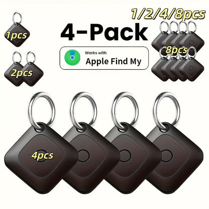 WeTag Smart Bluetooth Item Tracker 1.43" Mini GPS Finder for Keys Wallet Luggage Car Bags – High Decibel Alarm App Control – 1/2/4/8 Pack – Gift for Travelers