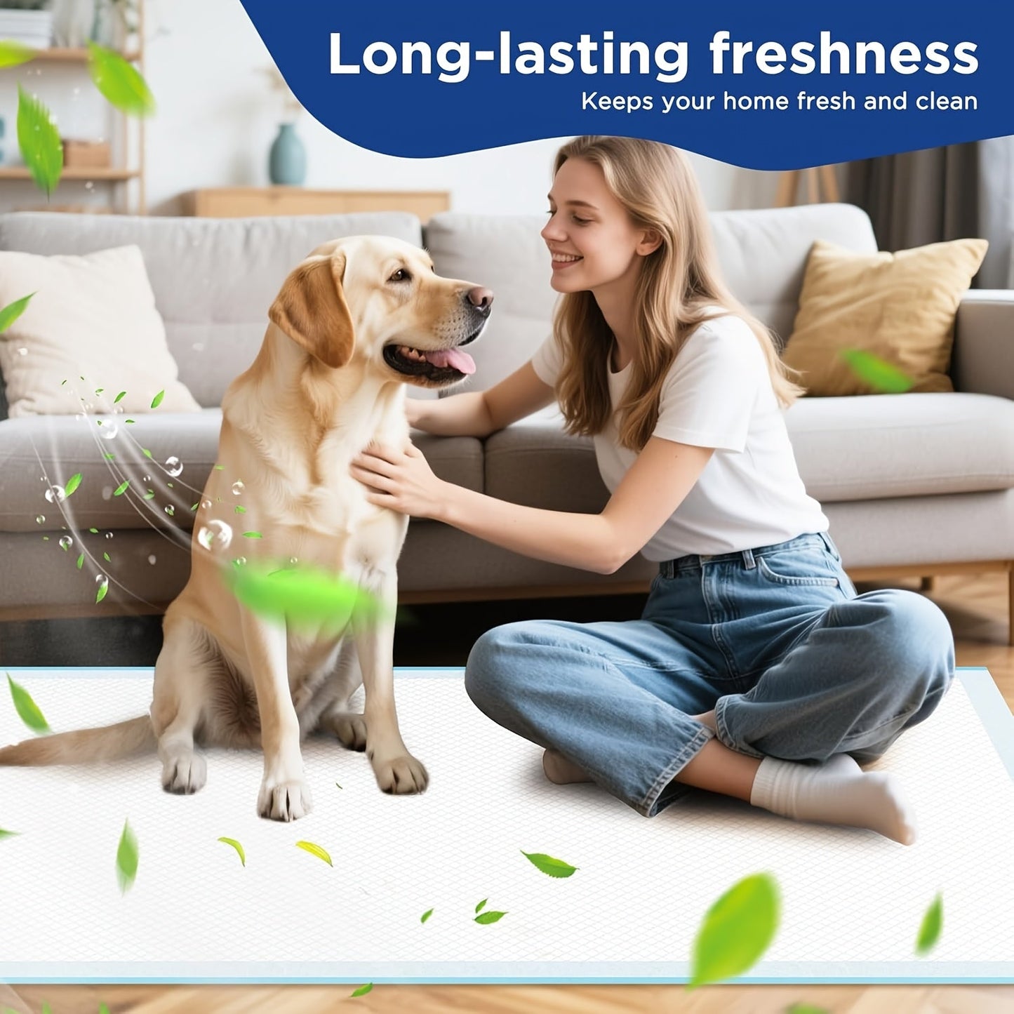 Extra Large Dog Pee Pads 58x32 Inch 40 Count Disposable Puppy Training Pads Super Absorbent Leak Proof for Dogs Cats Adult Incontinence