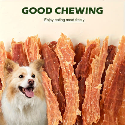 Chicken & Duck Jerky Pet Treats 105g – Grain-Free High Protein Healthy Snacks for Dogs & Cats, Chicken Breast Slices + Duck Jerky Combo, Dental Chews & Training Rewards for Puppies Kittens Adults