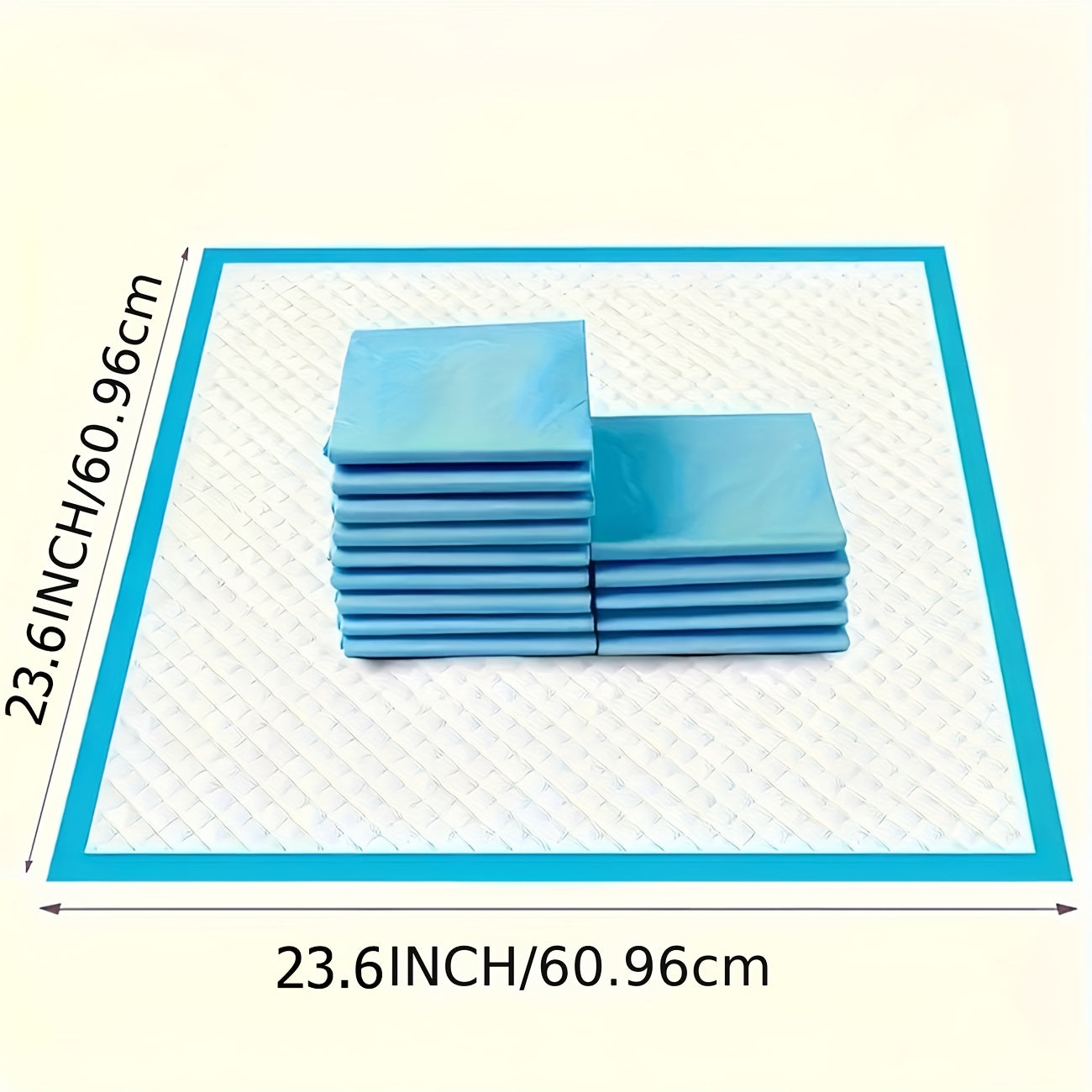 Super Absorbent Dog Pee Pads 23.6x23.6 Inch for Puppy Training & Indoor Pet Toilet Use – Leak-Proof Odor-Control Training Pads, 50 / 100 / 200 / 400 Count Bulk Value Packs
