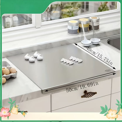 304 Stainless Steel Cutting Board – Rust-Proof Butcher Block Kitchen Prep Board, Easy to Clean, Available in 3 Sizes (15.75”×11.81”, 19.69”×15.75”, 23.62”×15.75”)