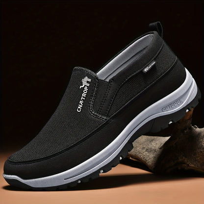 Men's Casual Walking Shoes - Lightweight Comfortable Everyday Sneakers with Cushioned Support for Walking, Travel and Daily Wear, Available in Grey, Black, Brown and Navy, Sizes US 7.5 to 12.5