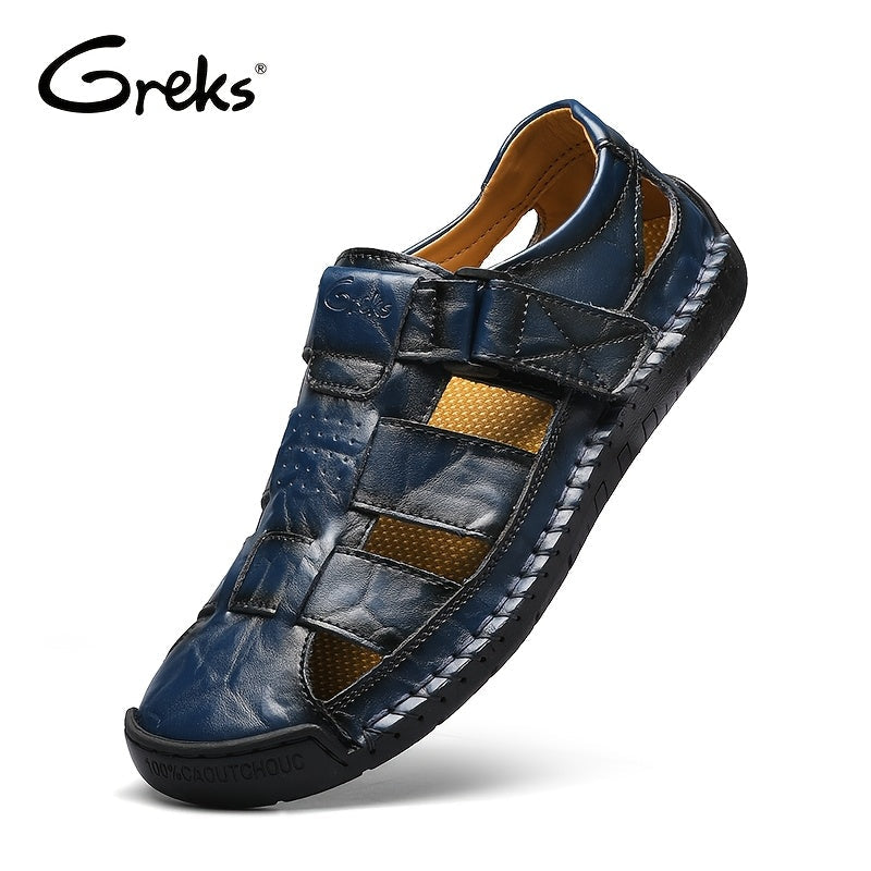 Men's Closed Toe Sport Sandals – Breathable Outdoor Fisherman Shoes, Anti-Slip Summer Beach Loafers for Hiking, Walking & Water Activities | Velora
