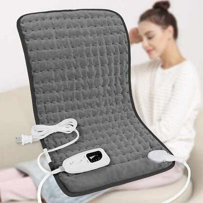 Extra Large Heating Pad 24"x12" for Back Neck Shoulders – 6 Heat Settings Auto Shut-Off Wet Dry Washable Flannel Electric Heating Pad Gift
