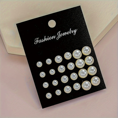 114pcs Imitation Pearl & Rhinestone Earring Set for Women – Gold Stud, Drop & Dangle Styles, Stainless Steel Posts, Elegant Jewelry Collection for Everyday, Parties, Dates & Vacations