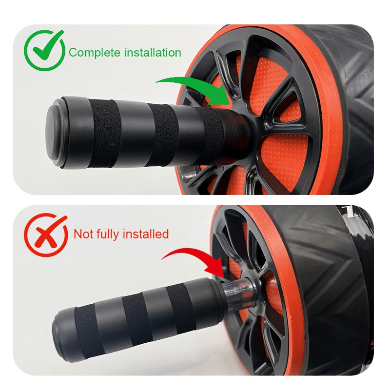 Ab Wheel Roller with Knee Pads – Core Strength Training, Balance & Ab Workout Crunch Machine for Home Gym, Muscle Toning for Arms & Abs, Stainless Steel & PP Options, Great Fitness Gift