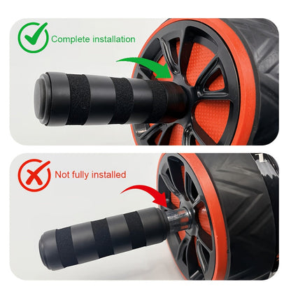Ab Wheel Roller with Knee Pads – Core Strength Training, Balance & Ab Workout Crunch Machine for Home Gym, Muscle Toning for Arms & Abs, Stainless Steel & PP Options, Great Fitness Gift