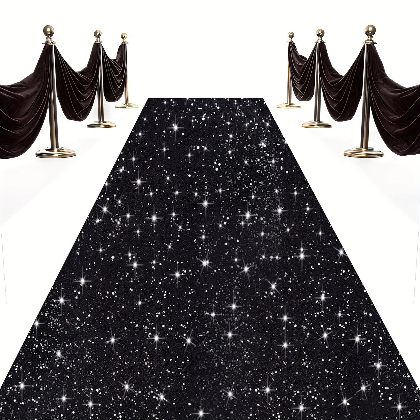 Sequin Aisle Runner 2x15FT Glitter Wedding Carpet Runner 12 Colors for Wedding Ceremony Bridal Shower Party Decoration Outdoor Indoor