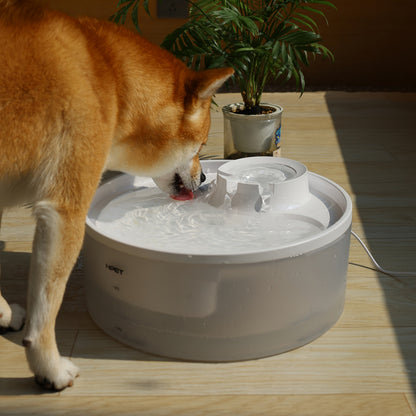 Large Dog Water Fountain 5L & 8L with Triple Filtration System, Automatic Pet Water Dispenser with Splatter Guard & Cleaning Kit for Large Dogs and Multiple Pets – Quiet Pump, No Battery Needed