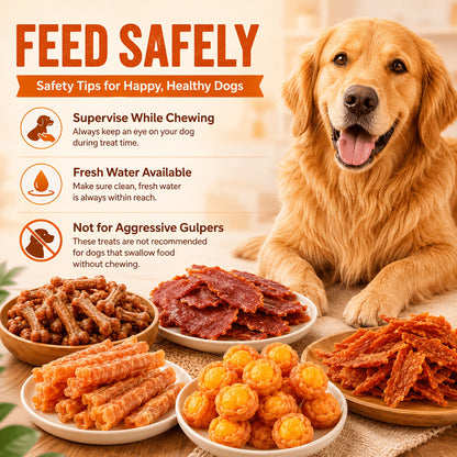 High Protein Dog Treats Combo Pack – Duck Jerky Egg Yolk Roll & Chicken Yolk Thin Slices, Healthy Chewy Training Reward Treats for Dogs, Easy to Digest, Natural Ingredients