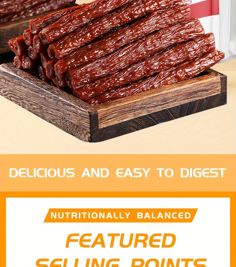Dried Beef Tendon Dog Chews Natural High-Protein Jerky Treats & Chew Sticks for Training Rewards, All Breeds, 250g / 500g 2-Pack Options