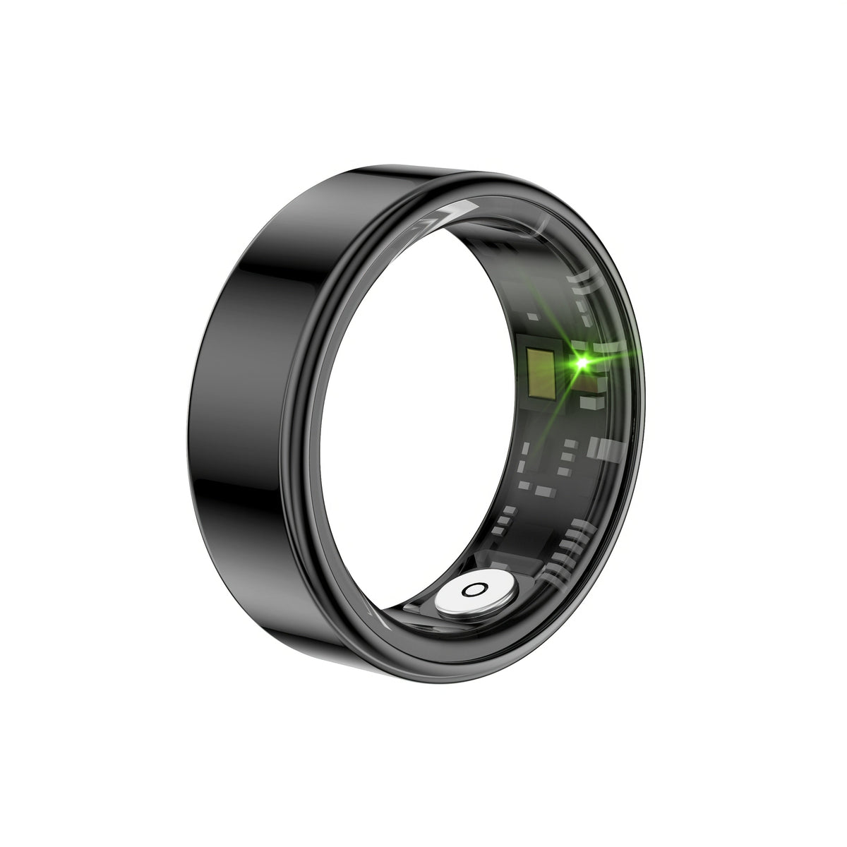 Smart Ring IP68 Fitness Health Tracker for Women Men Sleep Step Heart Rate HRV Stress Monitor Bluetooth Waterproof Wearable Ring Sizes 7-13 Gold Black Silver