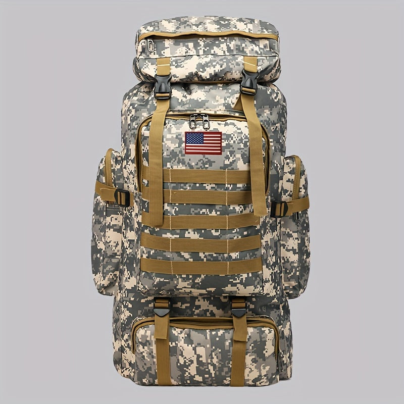 21 Gal Tactical Hiking Backpack 3-Day Assault Pack – Unisex MOLLE Oxford Fabric DIY Adjustable System for Hiking Camping Hunting Travel & Sports, 6 Colors