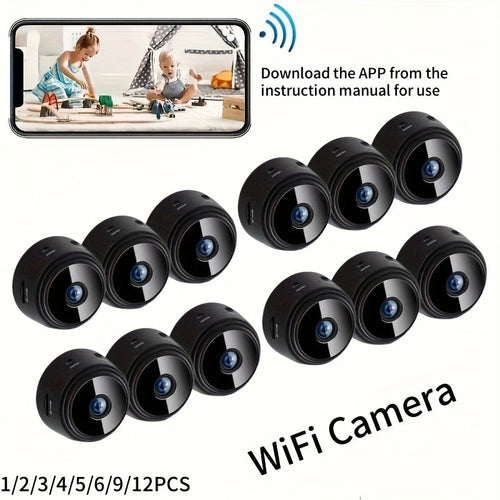1080P WiFi Security Camera Wireless Indoor Outdoor 2.4G 5G Dual Band Wide Angle Night Vision Remote Monitoring with Battery Multi-Pack 2 4 5 9 12 Cameras Home Security System