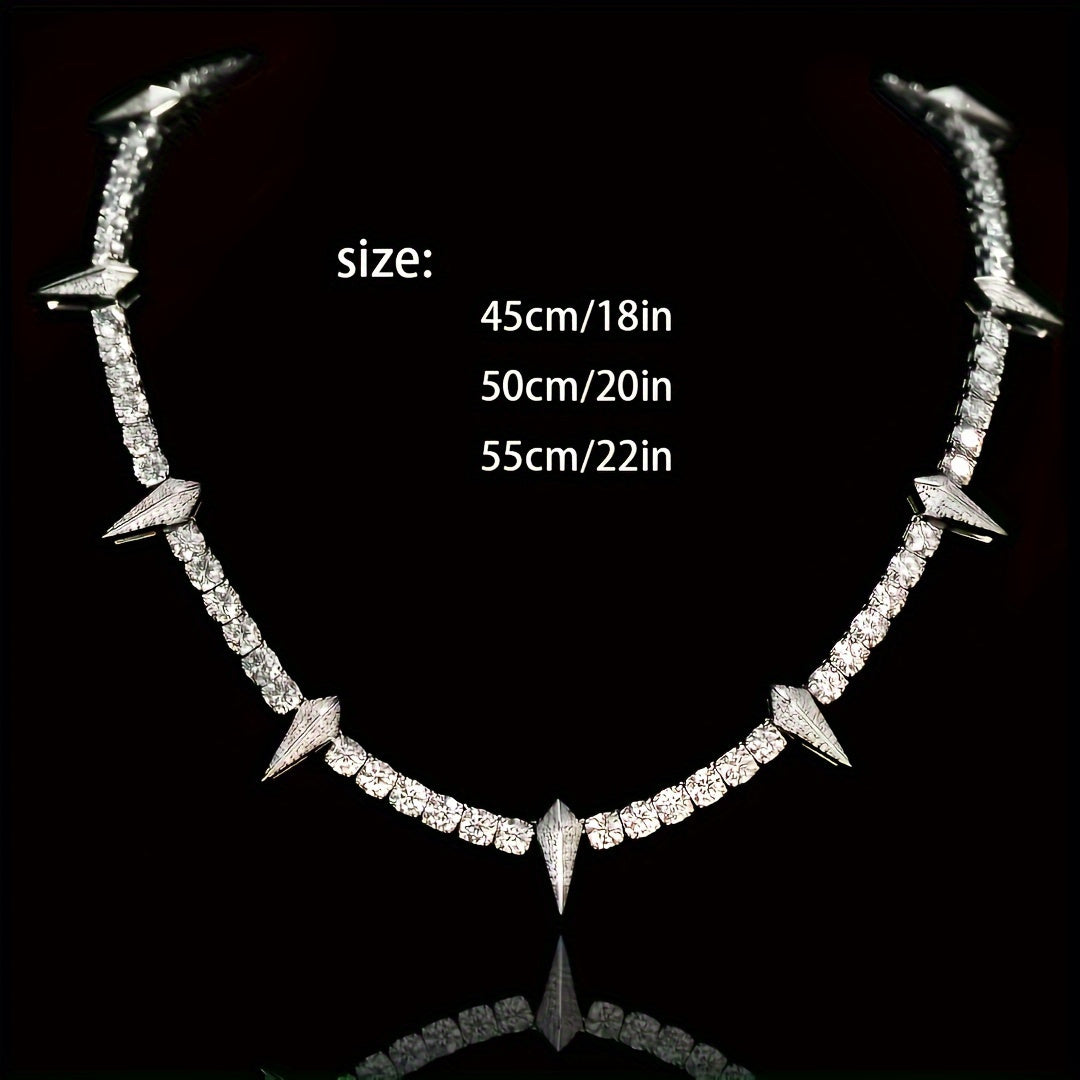 Wolf Tooth Pendant Necklace for Men Gothic Tribal Spike Chain Necklace Bold Statement Jewelry Sizes 18 20 22 Inch Gift for Him Christmas Valentine Birthday