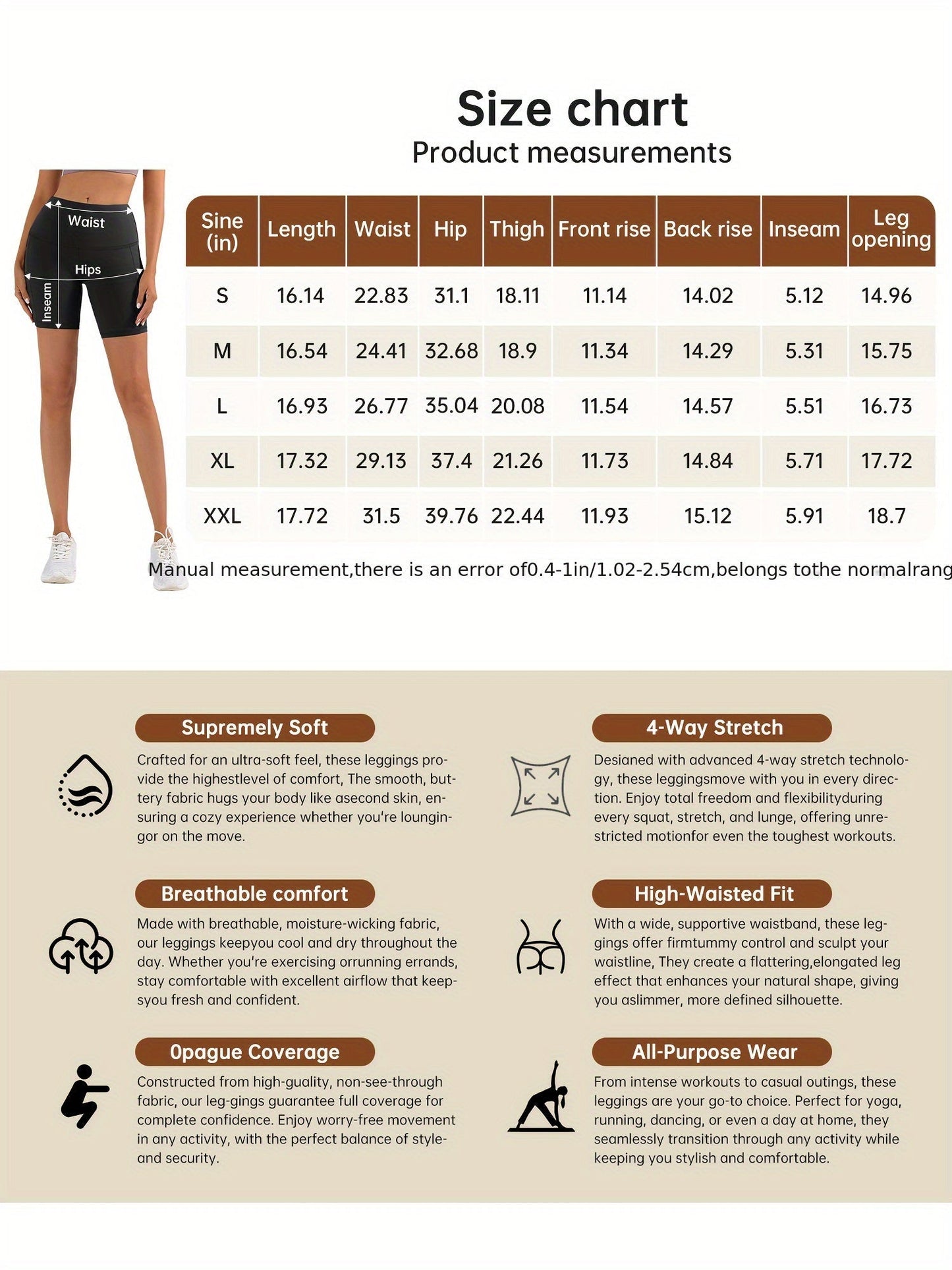 High-Waisted Yoga Shorts for Women, Sweat-Absorbing High-Elasticity Cycling Shorts with Tummy Control, Stretchy Training Running Sports Shorts for Gym Fitness Casual Wear