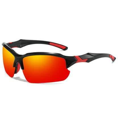 3-Pack Sports Sunglasses UV400 Half Frame for Men & Women – Lightweight Polarized Goggles for Running, Fishing, Skiing, Driving & Outdoor Activities, Sun Protection Eyewear Set