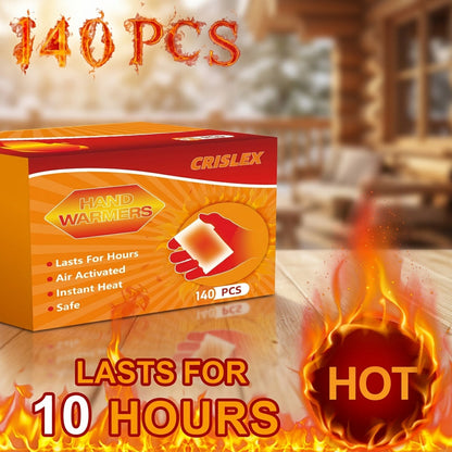 Hand & Body Warmers Air-Activated Up to 10 Hours Heat Ultra Thin Odorless Safe Warmers for Hands Body Toes – Bulk Packs 10 to 280 Count for Camping Hiking Outdoor Winter