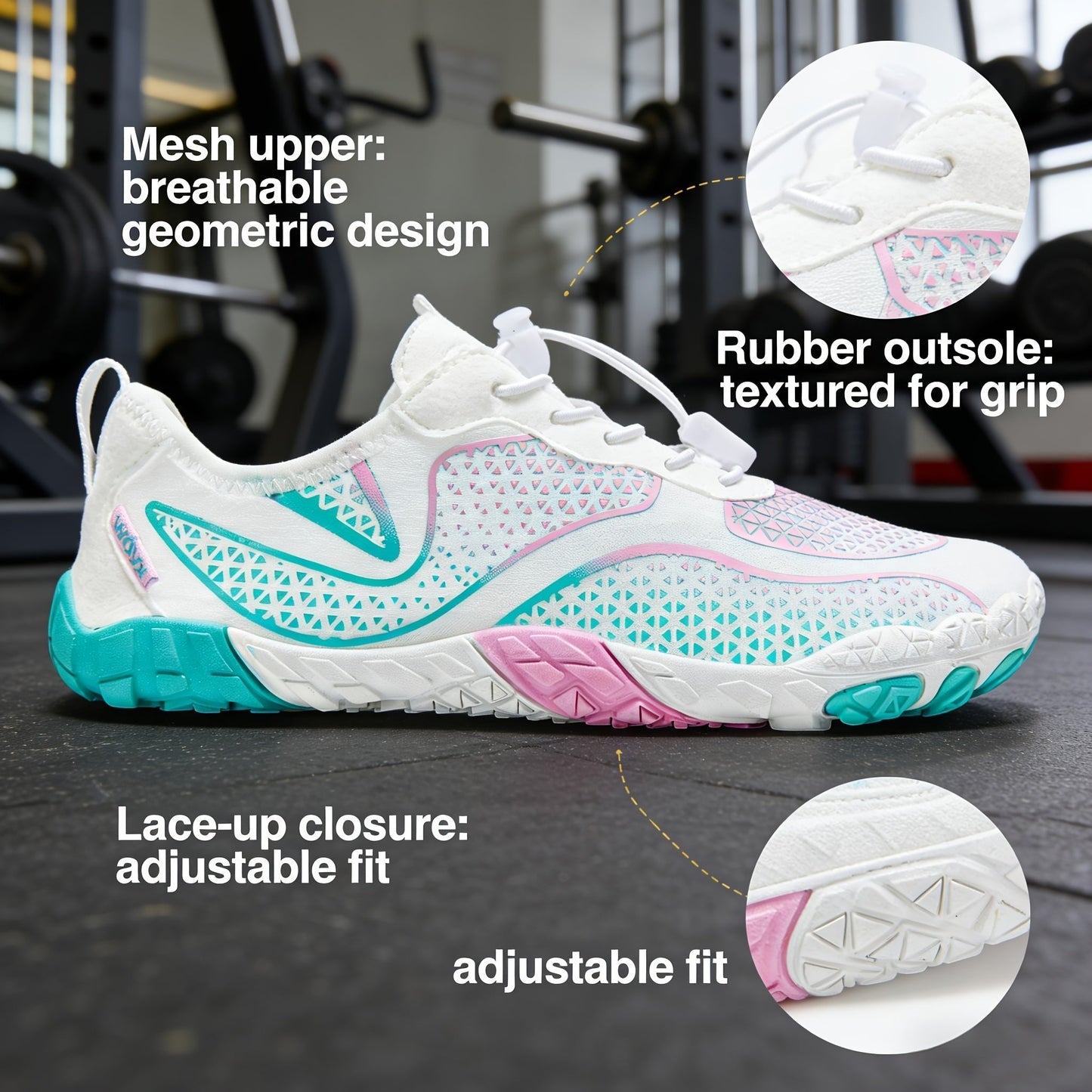Women's Barefoot Water Shoes Wide Toe Box – Lightweight Non-Slip Breathable Aqua Shoes for Beach, Pool, Hiking & Walking, Athletic Minimalist Footwear US Size 6-11, Multiple Colors